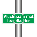 Vluchtraam met brandladder & Vluchtraam met brandladder & Vluchtraam met brandladder