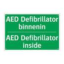 AED Defibrillator binnenin - AED Defibrillator inside