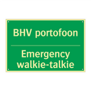 BHV portofoon - Emergency walkie-talkie & BHV portofoon - Emergency walkie-talkie