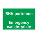 BHV portofoon - Emergency walkie-talkie & BHV portofoon - Emergency walkie-talkie