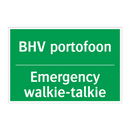 BHV portofoon - Emergency walkie-talkie & BHV portofoon - Emergency walkie-talkie