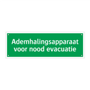 Ademhalingsapparaat voor nood evacuatie & Ademhalingsapparaat voor nood evacuatie