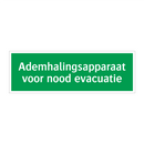 Ademhalingsapparaat voor nood evacuatie & Ademhalingsapparaat voor nood evacuatie