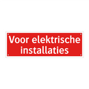 Voor elektrische installaties