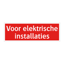 Voor elektrische installaties