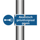 Akoestisch geluidssignaal geven & Akoestisch geluidssignaal geven & Akoestisch geluidssignaal geven