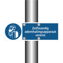 Zelfstandig ademhalingsapparaat vereist & Zelfstandig ademhalingsapparaat vereist