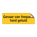 Gevaar van frequent hard geluid