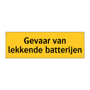 Gevaar van lekkende batterijen