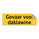 Gevaar voor daklawine