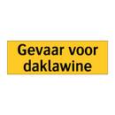 Gevaar voor daklawine