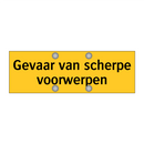 Gevaar van scherpe voorwerpen