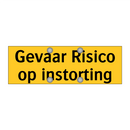 Gevaar Risico op instorting