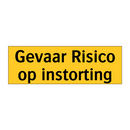 Gevaar Risico op instorting