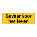 Gevaar voor het leven