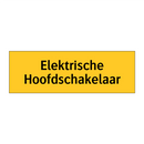 Elektrische Hoofdschakelaar