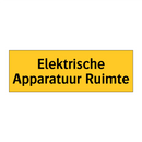 Elektrische Apparatuur Ruimte