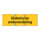Elektrische onderverdeling