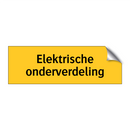 Elektrische onderverdeling