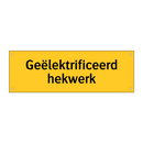 Geëlektrificeerd hekwerk