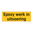 Epoxy werk in uitvoering