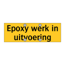 Epoxy werk in uitvoering