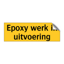 Epoxy werk in uitvoering