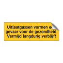 Uitlaatgassen vormen een gevaar voor de gezondheid. /.../