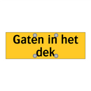 Gaten in het dek