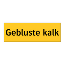 Gebluste kalk