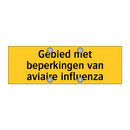 Gebied met beperkingen van aviaire influenza