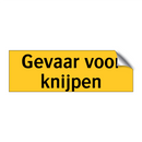 Gevaar voor knijpen