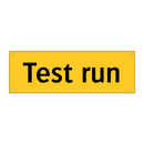 Test run