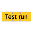 Test run