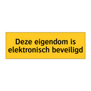 Deze eigendom is elektronisch beveiligd