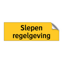 Slepen regelgeving