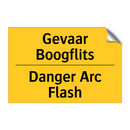 Gevaar Boogflits - Danger Arc Flash