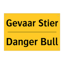 Gevaar Stier - Danger Bull