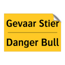 Gevaar Stier - Danger Bull