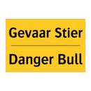 Gevaar Stier - Danger Bull