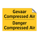 Gevaar Compressed Air - Danger Compressed Air