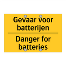 Gevaar voor batterijen - Danger for batteries