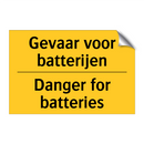 Gevaar voor batterijen - Danger for batteries