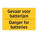 Gevaar voor batterijen - Danger for batteries