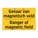 Gevaar van magnetisch veld - Danger of magnetic field