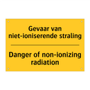 Gevaar van niet-ioniserende straling - Danger of non-ionizing radiation