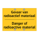 Gevaar van radioactief materiaal - Danger of radioactive material