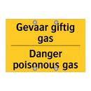 Gevaar giftig gas - Danger poisonous gas