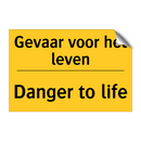 Gevaar voor het leven - Danger to life