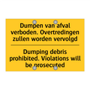 Dumpen van afval verboden. Overtredingen /.../ - Dumping debris prohibited. Violations /.../